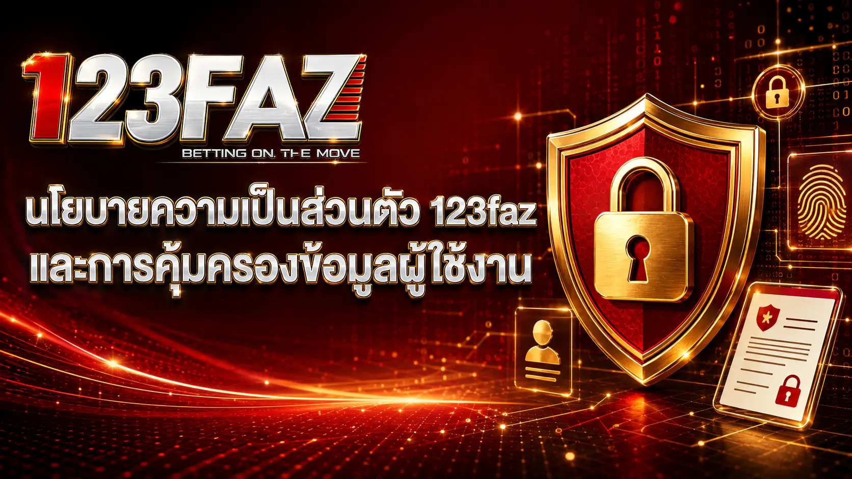 นโยบายความเป็นส่วนตัว 123faz และการคุ้มครองข้อมูลผู้ใช้งาน