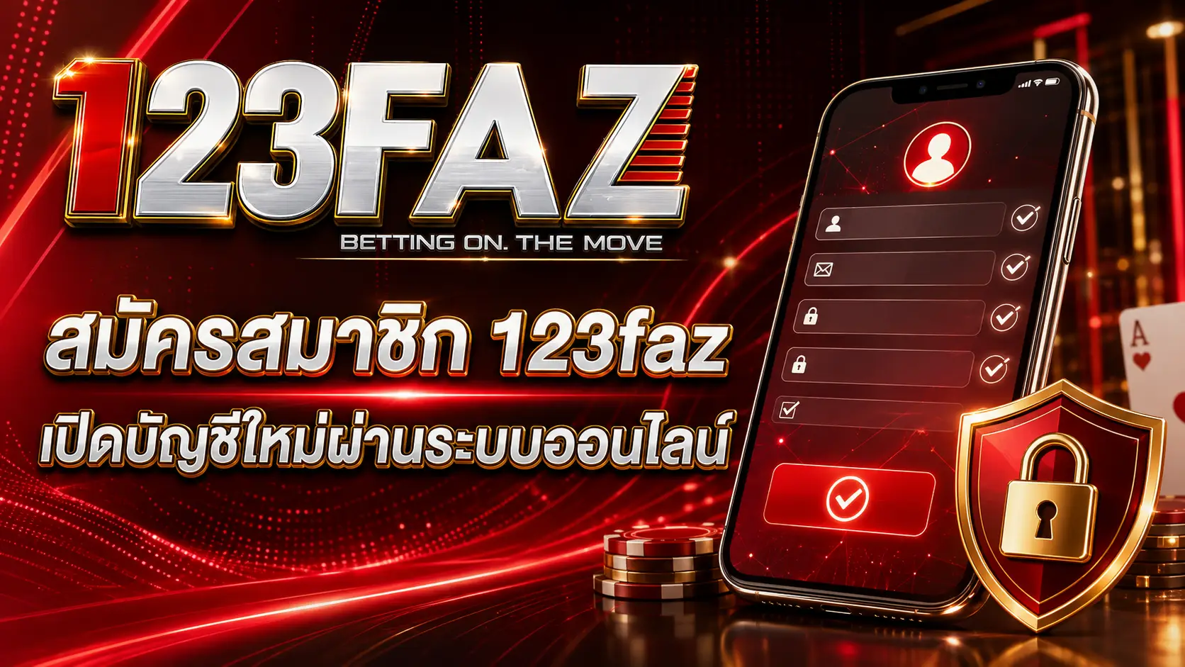สมัครสมาชิก 123faz เปิดบัญชีใหม่ผ่านระบบออนไลน์