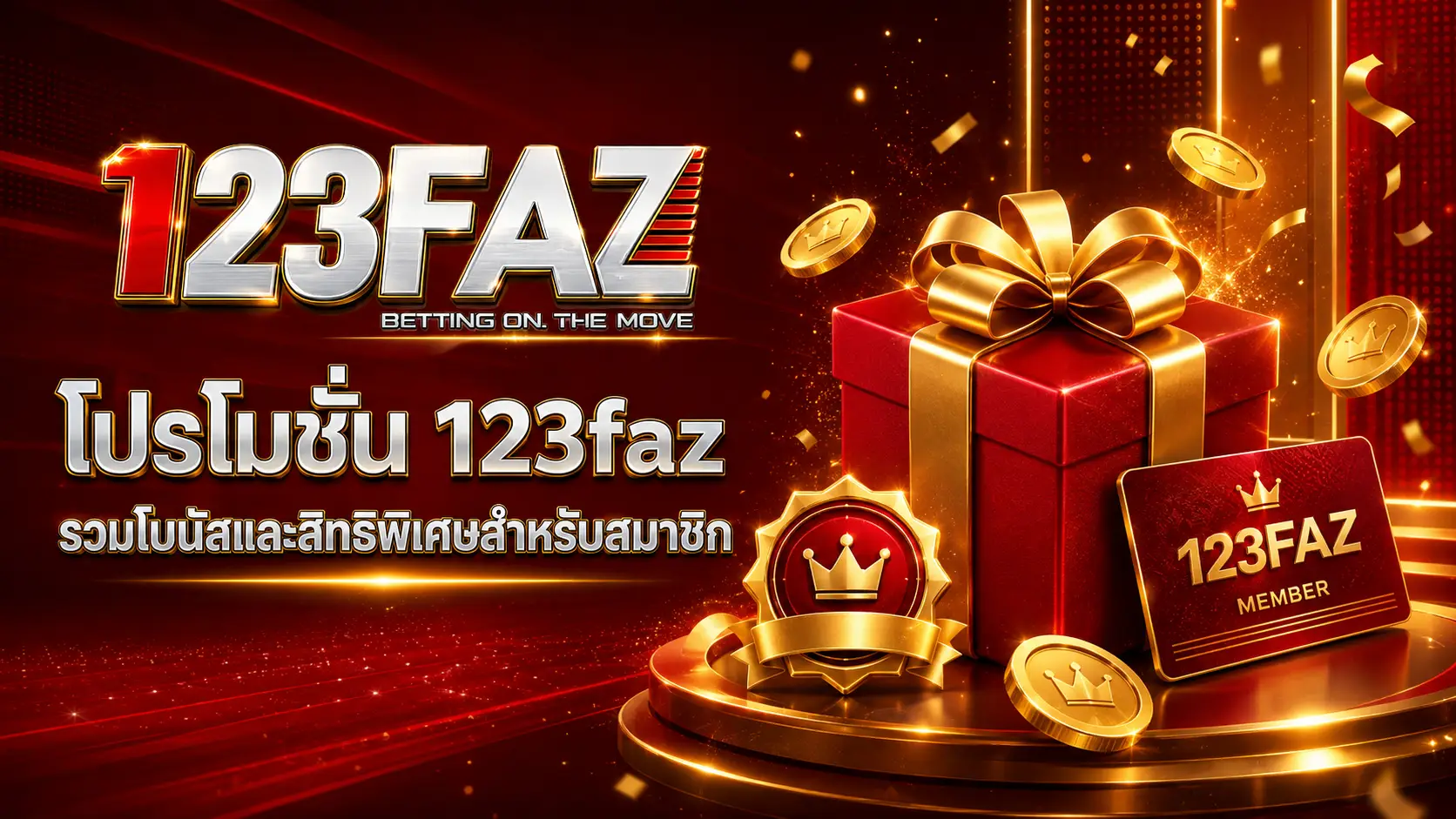 โปรโมชั่น 123faz รวมโบนัสและสิทธิพิเศษสำหรับสมาชิก